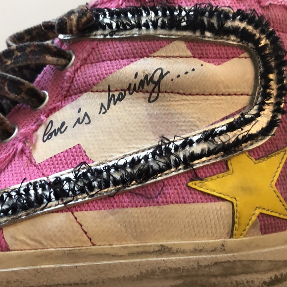Golden Goose side woman’s size 38 mid top. “You always make me happy” - Picture 11 of 12